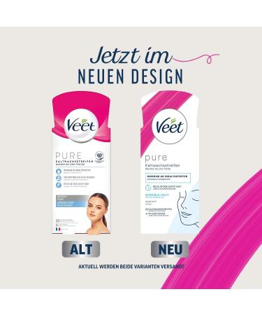 Veet Face Ready To Use Wax Strips for Sensitive Skin - Gentle Hair Removal for Smooth Skin - Buy Online on GoSupps.com