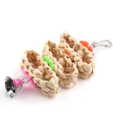 Onebarleycorn Budgie & Parrot Toy Set - 7 Wooden Bird Toys Swings & Canaries for Happy Pet Playtime - Buy Online on GoSupps.com