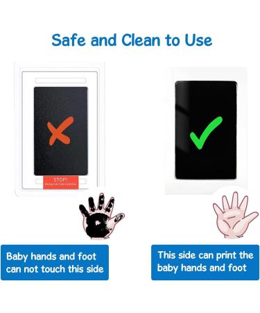 AOBETAK Baby Handprint and Footprint Kit - Inkless Clean Touch Imprint Kit for Newborns & Pets - Safe, Mess-Free Keepsake for 0-6 Months - Black - Buy Online on GoSupps.com