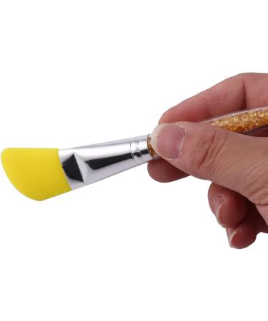 Evenden Silicone Mask Cleaning Cleansing Moisturizing Sleep Mud Paste Brush For Mixed Coating Cosmetics And Cosmetics Mixing Tools Yellow Rhinestone Rod - Buy Online on GoSupps.com
