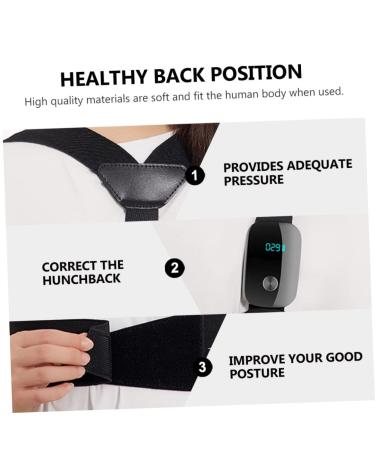 Adjustable Electronic Posture Reminder - Healeved Hunchback Upper Brace & Vibration Shoulder Belt Set for Improved Posture - Buy Online on GoSupps.com