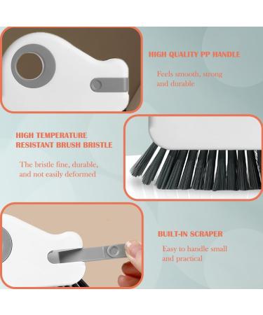 Agamino 2 in 1 Groove Cleaning Brush Window Track Cleaning Tools 2PCS Multifunction Hard Bristle Crevice Cleaning Brush with Hidden Scraper Crevice Cleaning Brush for Tracks Door Groove Kitchen - Buy Online on GoSupps.com