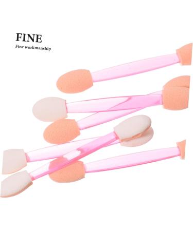BELLIFFY 100pcs Eye Shadow Stick Girl Eyeshadow Makeup Brush Dual Side Eyeshadow Brushes Pink Rubber Cotton 6.20X0.50X0.50CM Pink - Buy Online on GoSupps.com