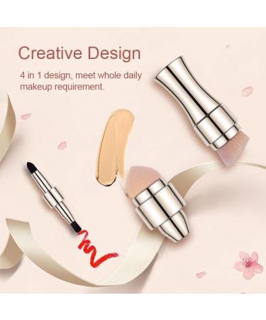 4 in 1 Mini Makeup Brush Set | Soft Touch & Rich Bristles for Eyeshadow - International Shipping Available - Buy Online on GoSupps.com
