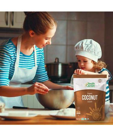 Health Garden Organic Coconut Palm Sugar - Non GMO - Gluten Free - Sweetener Substitute - 7 lbs Pack - Kosher Certified - All Natural - Buy Online on GoSupps.com