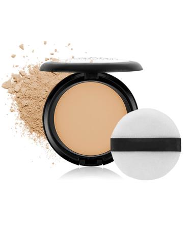 Oil Control Facial Powder-Matte Smooth Setting Powder Waterproof Long-Lasting Setting Powder for Face Show Soft Focus Finish Flawless Lightweight Face Cosmetics (Light Brown)