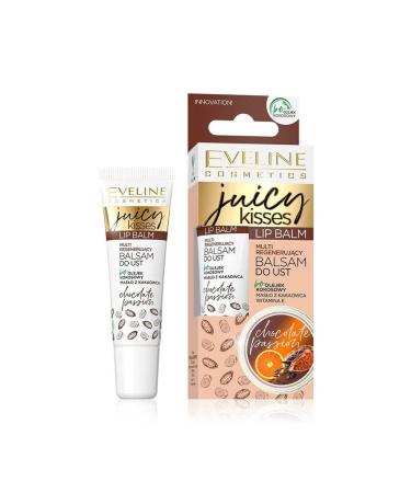 Eveline Cosmetics Lip Balm Juicy Kisses Chocolate 12 ml Chocolate 1 pieces (1Pack)