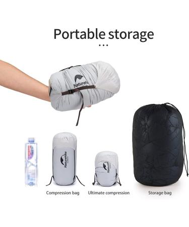 Naturehike 1.26lbs Ultralight 800 Fill Power Goose Down Sleeping Bag - Compact & Lightweight Envelope Sleeping Bag for Hiking/Camping - Dark Blue - Buy Online on GoSupps.com