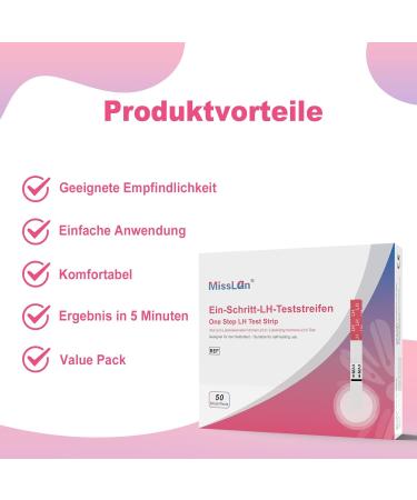 Shop MISSLAN Ovulation Test Strips x50 - Highly Sensitive 25 miu/ml for Accurate Ovulation Monitoring - Buy Online on GoSupps.com