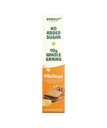Sprout Organics PB & Yayz Toddler Snack Bars - Peanut Butter & Banana - 5 Bars (1.02 oz Each) - 6 Boxes - Buy Online on GoSupps.com