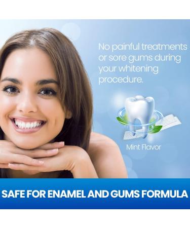Enamel Safe Teeth Whitening Strips - Non-Sensitive 14 Pack | 28 Pcs Mint Flavor - Fast & Effective Results - Buy Online on GoSupps.com