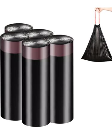 Drawstring Trash Bag Drawstring Trash Waste Kitchen Bags Anti-Drip Trash Can Liners Leak-Proof Garbage Bags for Home Office and Bedroom Fanelod 45*50 4.5g 75 Pieces Black - Buy Online on GoSupps.com