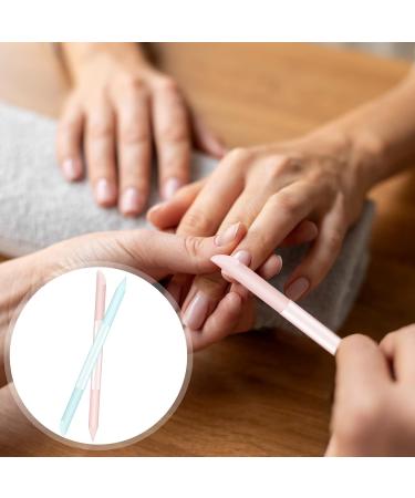 Professional Double-Sided Glass Nail File & Skin Remover Tool - 2 Pieces (Blue & Pink) for Perfect Manicure - Buy Online on GoSupps.com