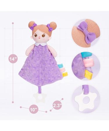 Soft Plush Teething Security Blanket Toy for Baby Girls and Boys with Teether - Buy Online on GoSupps.com