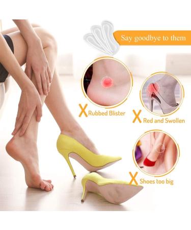16Pcs Clear Heel Grips Set - Prevent Slipping & Rubbing - Gel Shoe Liners & Protectors - Buy Online on GoSupps.com
