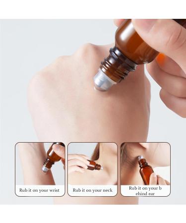 BENECREAT 24 Sets Essential Oil Roller Inserts Kit - Stainless Steel Balls & Black Caps for 5-15ml Bottles | Ideal for Essential Oils & Cosmetics - Buy Online on GoSupps.com