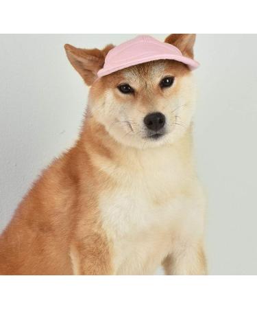 Adjustable Pink Baseball Cap with Ears for Small Dogs | Summer Sun Protection & Outdoor Sports Gear - Buy Online on GoSupps.com