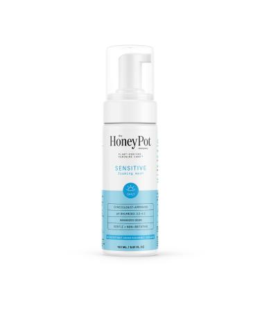 The Honey Pot Company - Sensitive Feminine Wash - Herbal Infused Natural Hygiene Wash for Sensitive Skin Types - PH Balanced Plant Based Feminine Products - 5.51 Fluid Oz. 5.51 Fl Oz (Pack of 1)