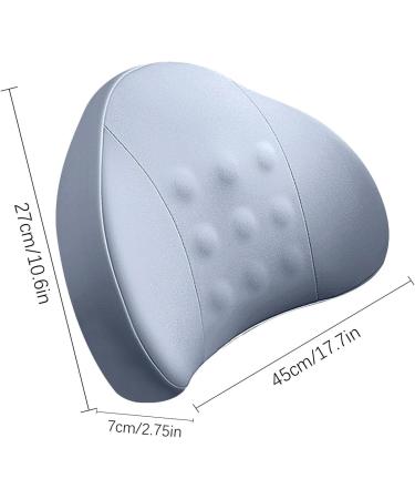 fanelod Car Seat Lumbar Support | Comfortable Driving Back Support - Soft Lumbar Pillow for Lower Back Discomfort Relief Car Back Cushion for Driving Ergonomic Lumbar Support for Car Blue - Buy Online on GoSupps.com