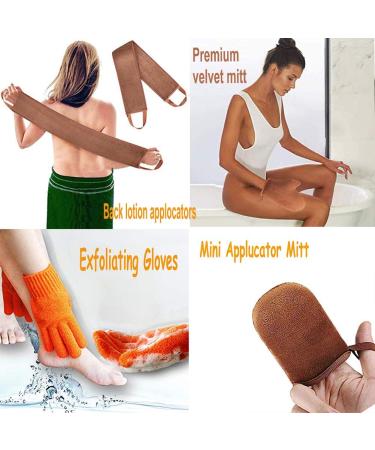ANSPHIE 5 Pack Self Tanning Mitt Applicators - Perfect Sunless Tanner Kit & Gloves - Buy Online on GoSupps.com