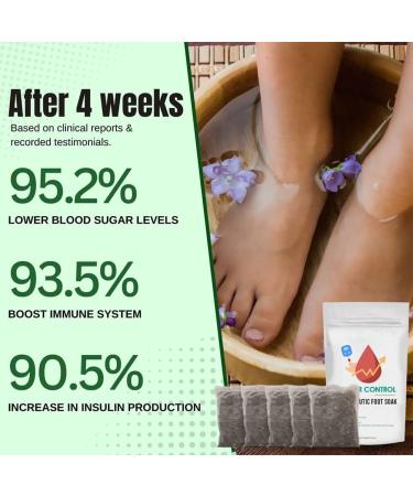 Healthify Sugar Control Therapeutic Foot Soak Sugar Control Therapeutic Foot Soak Bag Blood Sugar Control Therapeutic Foot Soak Sugar Control Soak Foot Salt (30PCS) - Buy Online on GoSupps.com