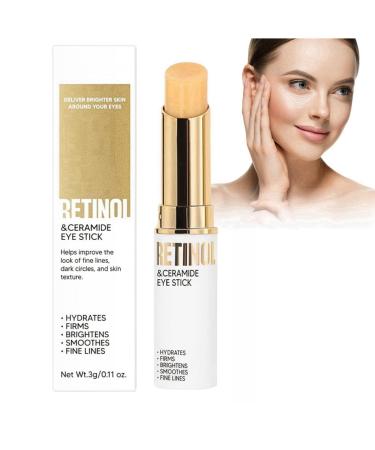 Retinol Eye Stick Retinol Eye Cream for Dark Circles and Puffy Eyes Eye Cream for Wrinkles Under Eye Cream Anti Aging Eye Bags Remover Eye Care Products Instant Wrinkle Remover Firming Eye Cream