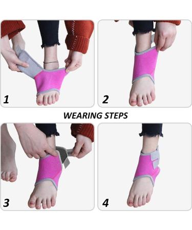 Kids Compression Ankle Brace Support Sleeve | Adjustable Foot Stabilizer for Pain Relief & Injury Rehab | Black US 5-8 - Buy Online on GoSupps.com