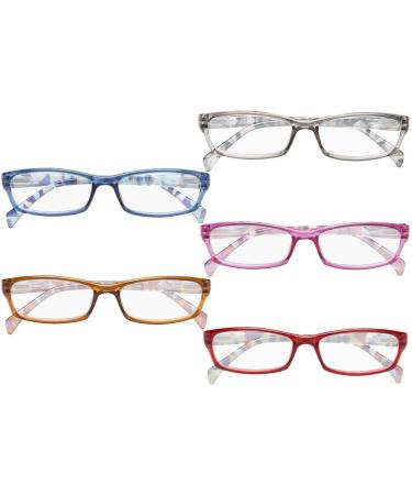 Eyekepper Stylish Women's Reading Glasses - Pack of 5 for Fashionable Eye Care - Buy Online on GoSupps.com