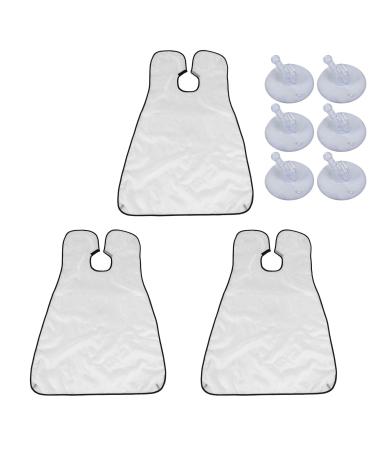 Mens Accessories Husband Birthday Soft Breathable Anti Static Prevents Hair Sticking. Beard Bib Beard Trimming Catcher For Dad Grandpa Boyfrieds Husband Mens (White)