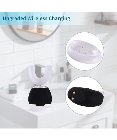 U-Shaped Ultrasonic Automatic Toothbrush with Whitening Blue Light - IPX7 Waterproof for Adults - Buy Online on GoSupps.com