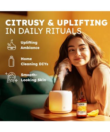 Coffee Essential Oil for Diffuse & Lemon Essential Oil for Diffuser Set - Aromatherapy Grade Essential Oils Set - 2X 4 Fl Oz - Kukka - Buy Online on GoSupps.com