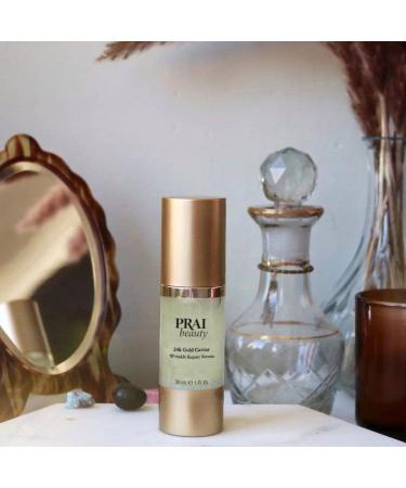 PRAI BEAUTY 24k Gold Caviar Wrinkle Repair Serum - Gold Infused and Hyaluronic Acid for Maximum Skin Hydration - Anti-aging Formula Repairs Fine lines and Wrinkles 30ml - Buy Online on GoSupps.com