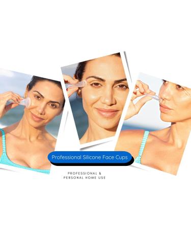 Cupping Warehouse Grip Facial 4-Piece Set | Professional & Home Spa Cupping Therapy for Anti-Aging Wrinkles Scars & Sinus Drainage - Buy Online on GoSupps.com