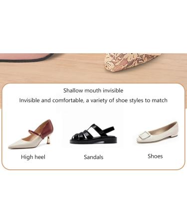 Breathable Forefoot Pads & High Heel Cushion Inserts for Women | Pain Relief & Comfort Reusable Toe Topper Socks - Beige 1 Pair - Buy Online on GoSupps.com
