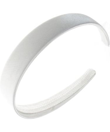 Shop Elegant White Satin Headband - 2 cm Wide | International Shipping Available - Buy Online on GoSupps.com