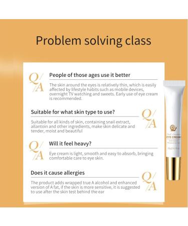 2024 New Radiant Eye Cream Infused with Snail Mucin Snail Mucin Eye Cream Moisturizing and Nourishing Eye Cream Anti-Wrinkle Eye Cream a - Buy Online on GoSupps.com