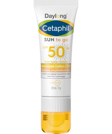 Cetaphil Daylong Sun to go liposomale Lotion + Stick SPF 50+ 20 ml Solution - Buy Online on GoSupps.com