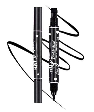2 in 1 Double Head Liquid Eyeliner Set Female Eyeliner Eyeliner Black Eyeliner template Eyeliner Seal Shape Star the ideal for eye makeup