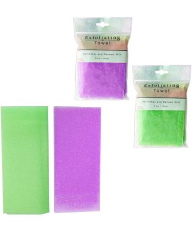 Japanese Exfoliating Body Wash Cloth Towel Scrubber - Bath Shower Cleaner - Buy Online on GoSupps.com