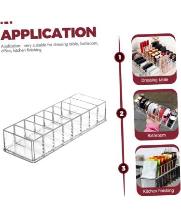 MAGICLULU 2pcs Box Makeup Storage Box Lipstick Organizer Clear Stand Desktop Stand Storage Bag Acrylic Make up - Buy Online on GoSupps.com