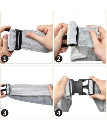 Cuby Adjustable Pet Carrier Sling for Dogs & Cats - Travel Shoulder Bag with Buckles (Light Gray) - Buy Online on GoSupps.com