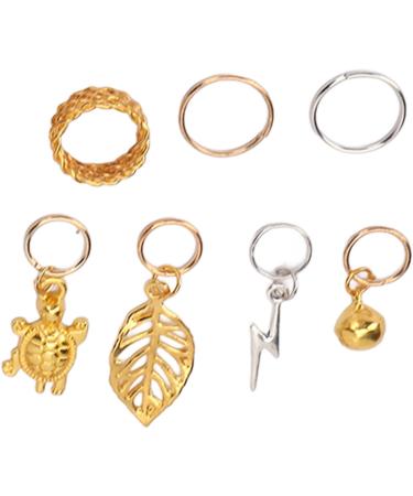 YUYTE Dreadlock Accessories Hair Jewelry for Braids Exquisite Dreadlocks Hair Rings Alloy Jewelry Including Beads Conch Pearl Wing Butterflies Gold Spring Tortoise - Buy Online on GoSupps.com