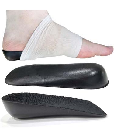 2 Left or Right 1/4 Inch(6mm) Inside Socks Heel Cushions Inserts Lifts for Limb Leg Length Discrepancies Sold Individually (2 Large Lefts with Socks)