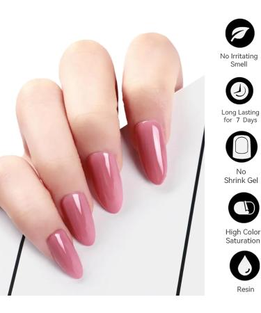 Purple Nail Varnish Sets - Pink Nail Polish Set - Quick Dry & Long Lasting Pink Glitter Nail Polish - Oil-Based Formula Nail Polish Gift Set with Top Coat No UV Need - Buy Online on GoSupps.com