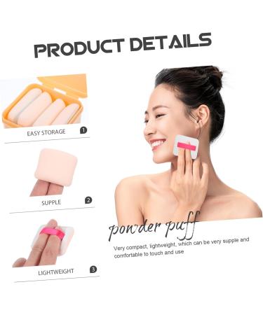 Healeved 1 Box Make up Powder Puff Powder Puffs Powder Sponge Makeup Sponge Makeup Puff Foundation Powder Puff Finger Puffs for Makeup Puff Makeup Under Eye Powder Puff Makeup Powder Puff - Buy Online on GoSupps.com