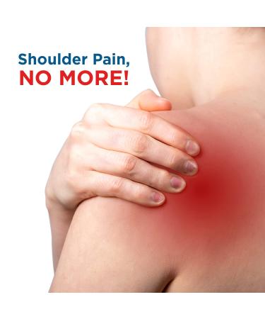 Shoulder Brace Ice Pack Compression Sleeve - Rotator Cuff Therapy Support for Pain Relief - Buy Online on GoSupps.com