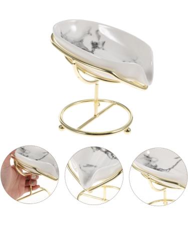 Amosfun 4pcs Wrought Iron Soap Holder Bar Soap Draining Holder Soap Bar Container Bar Soap Draining Dish Soap Storage Dish Leaf Shaped Soap Holder Laundry Soap Storage Rack Ceramics - Buy Online on GoSupps.com