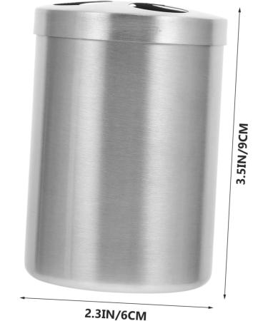 Garneck 6 Pack Toothbrush Holder Organizer - Stainless Steel Toothbrush Stand & Pencil Cup - Stylish Metal Rack for Shared Use - 9x6x6cm - Buy Online on GoSupps.com