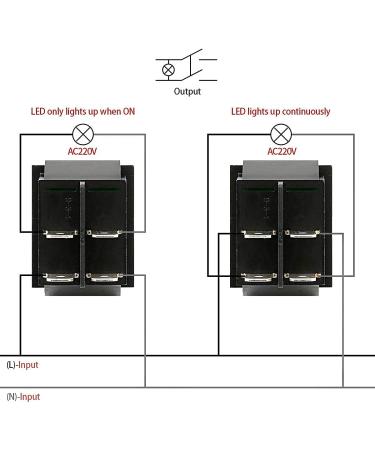 Baomain Red Light DPST ON/Off Boat Rocker Switch 16A/250V UL TUV Listed - 1 Pack - Buy Online on GoSupps.com