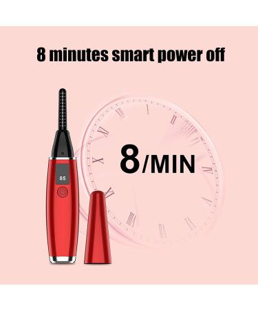 Heated Eyelash Curler - Fast 10s Heat Up 24H Long-Lasting Rechargeable Electric Lash Curler for Women (Red) - Shop Internationally - Buy Online on GoSupps.com
